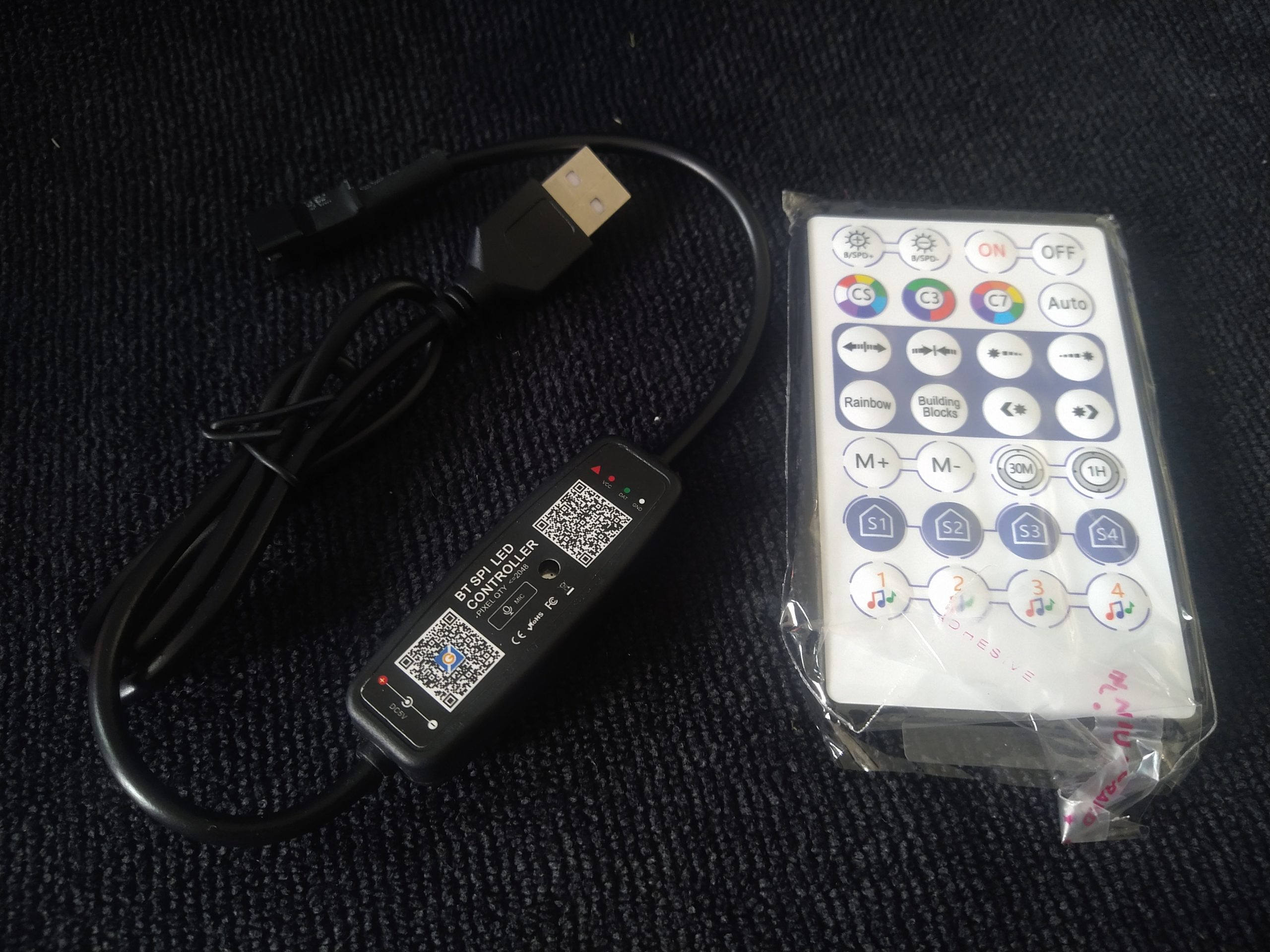 WS2812B WS2811 SPI Music remote / Bluetooth USB Controller Pixel