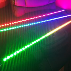 4 Watts Led RGBW 8 pixels Aluminum Rigid Bars Super Bright 3amps 15 inches / 40cm 12volts
