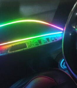 2x Slim Ambient Led Strips 4 Foot long and 2 USB Led controllers
