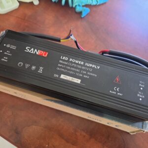 12 volts DC power supply 12.5amps 100-240vac weatherproof